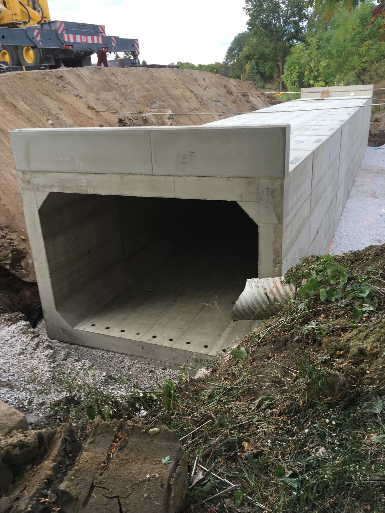 Storm and watermain installation