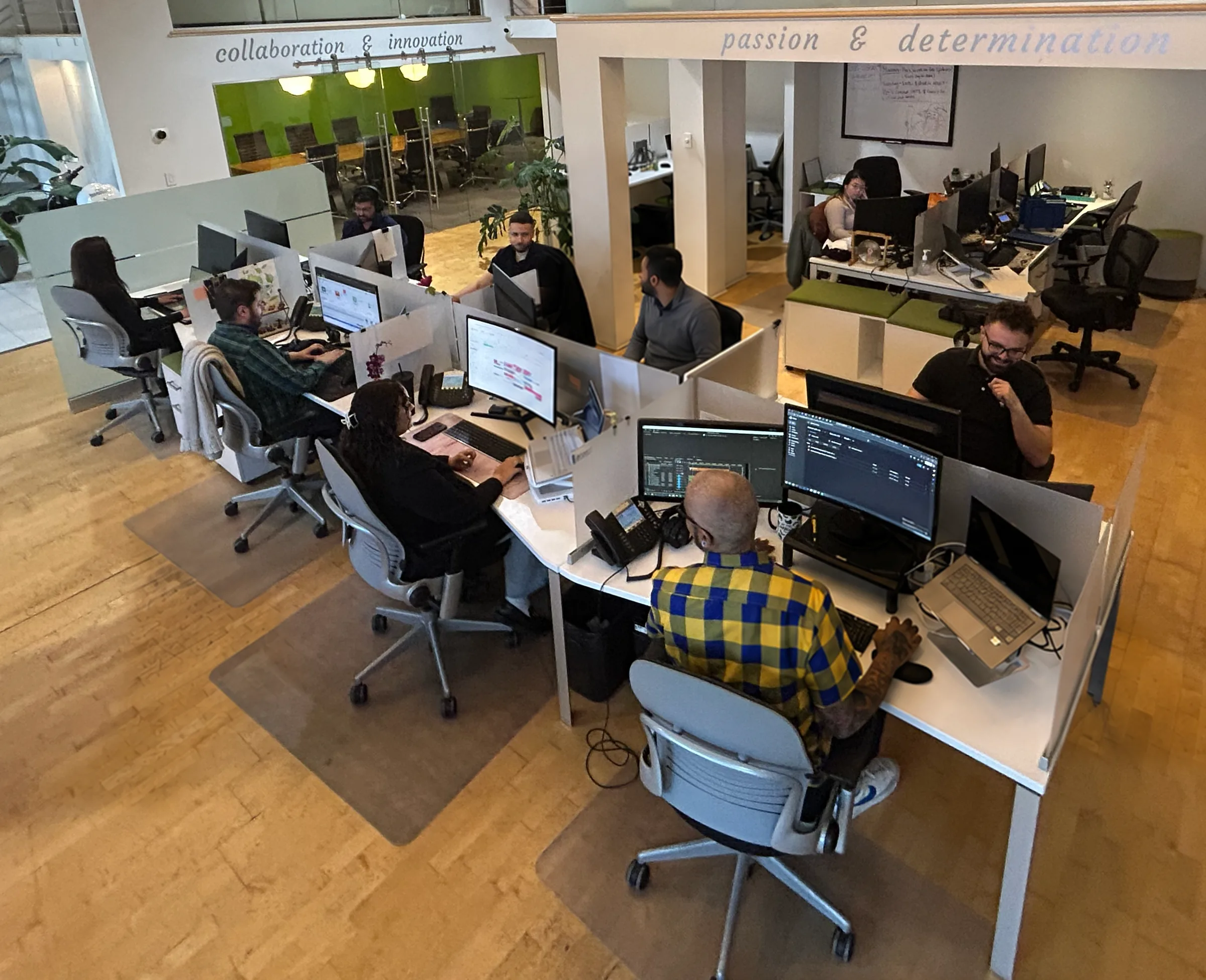 TechWyse team collaborating in the Toronto office
